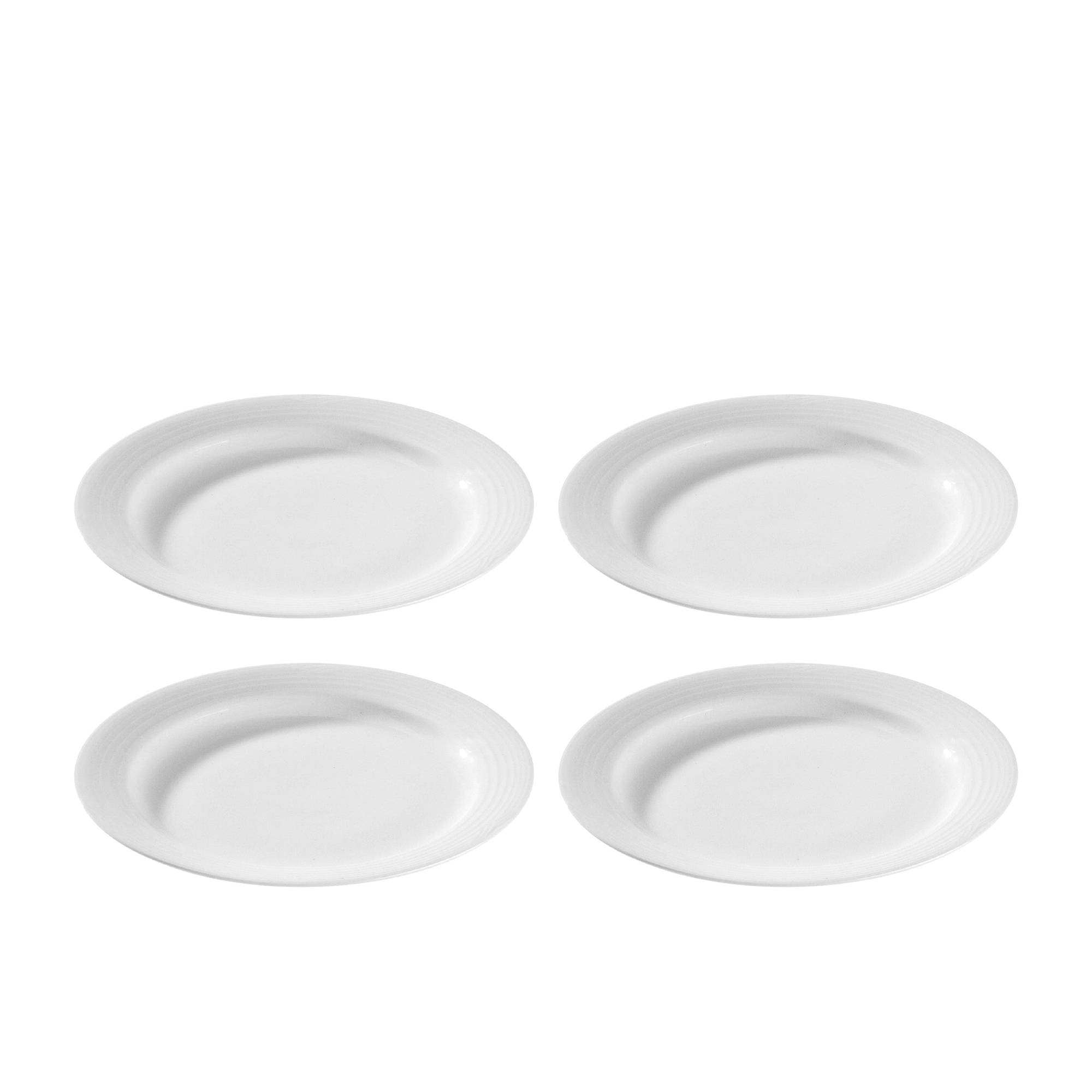 Noritake Arctic Plate 27cm Set of 4 White | Kitchen Warehouse